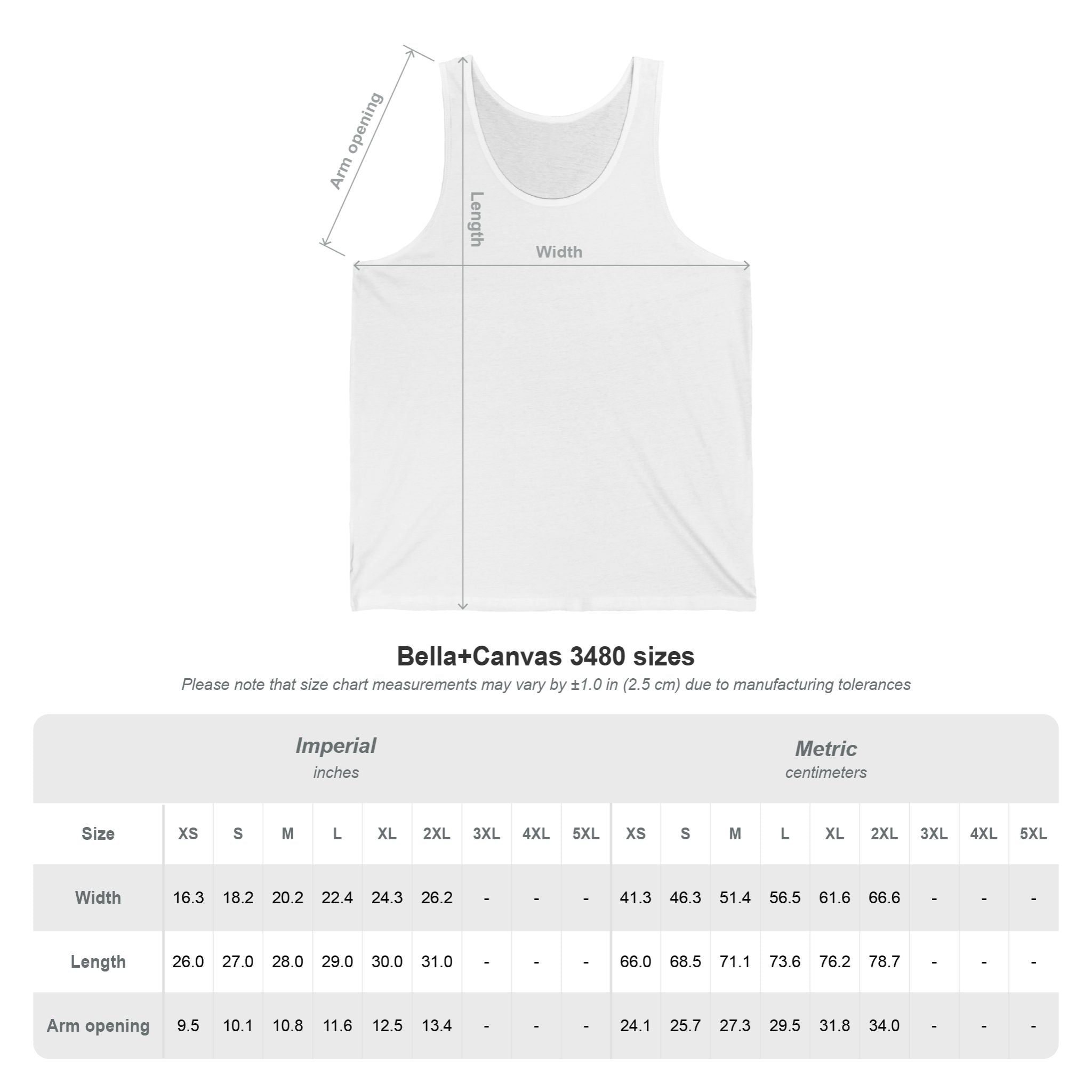 Unisex Jersey Tank
